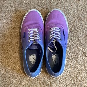 Ombre purple to blue Vans
